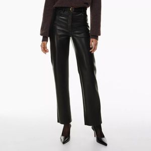 Aritzia black leather Wilfred “the Melina” pants